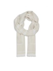 Calvin Klein Szal Logo K60K610814 Szary. Szare rękawiczki damskie Calvin Klein, bez wzorów, z wiskozy. Za 329.99 zł.
