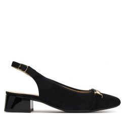 Czółenka Ara. Czarne czółenka damskie Ara, bez wzorów, bez obcasa, bez zapięcia. Za 589.99 zł.