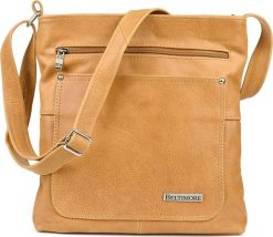 Beltimore Camel Beltimore duża damska torebka skórzana A4 pojemna 974. Brązowe torebki do ręki damskie Beltimore, bez wzorów, duże, bez dodatków. Za 199.99 zł.