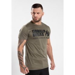 Classic Training Koszulka - zielony. Zielone koszulki sportowe męskie GORILLA WEAR, bez wzorów, bez kołnierzyka, bez ramiączek, na fitness i siłownię. Za 169.00 zł.