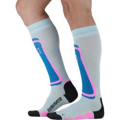 Skarpetki Monnet Fusion. Czerwone skarpety damskie MONNET, bez wzorów. Za 221.50 zł.