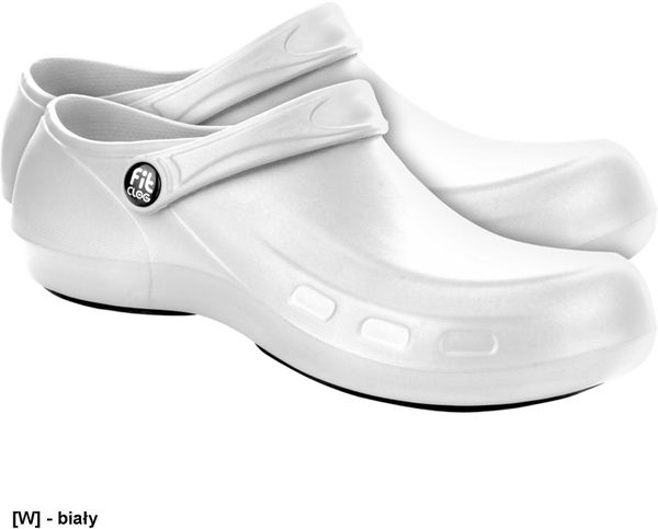Reis Specjalistyczne buty FitClog POWER PLUS - biały 42. Białe klapki męskie Reis. Za 116.03 zł.