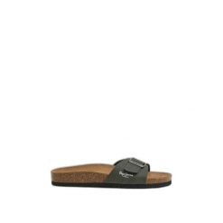 Sandały Pepe Jeans Bio Single Chicago. Zielone sandały męskie Pepe Jeans, z jeansu, bez zapięcia. Za 218.40 zł.
