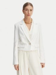 Guess Marynarka W6GN03 W1742 Biały Regular Fit. Białe żakiety damskie Guess, m, z aplikacjami, z syntetyku. Za 614.99 zł.