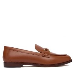 Loafersy LAUREN RALPH LAUREN. Brązowe mokasyny damskie Lauren Ralph Lauren. Za 989.99 zł.