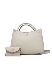 Guess Torebka HWPG96 48050 Beżowy. Brązowe torebki do ręki damskie Guess, z aplikacjami, ze skóry, bez dodatków. Za 419.99 zł.