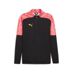 Męska bluza piłkarska z zamkiem 1/4 indFINAL Forever Faster PUMA. Czarne bluzy męskie Puma, m, bez wzorów, bez kaptura, na fitness i siłownię. Za 290.00 zł.