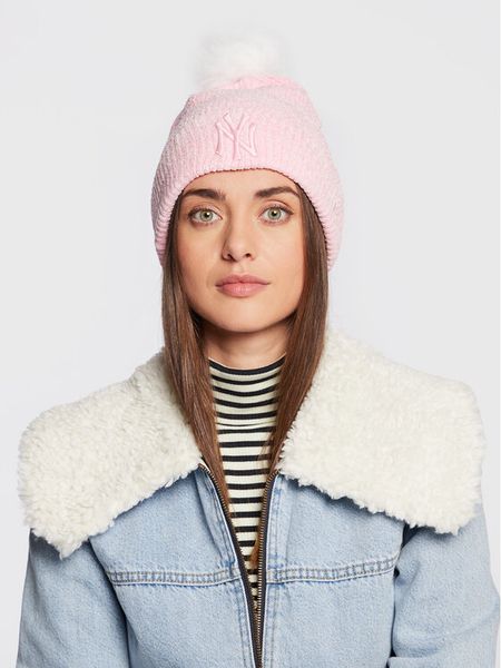 New Era Czapka New York Yankees Chenille Beanie 60284837 Różowy. Czerwone czapki i kapelusze damskie New Era, na zimę, bez wzorów, z poliesteru. Za 159.99 zł.