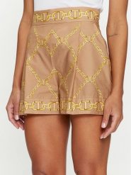 TWINSET Szorty materiałowe 241TP2731 Beżowy Loose Fit. Brązowe szorty damskie Twinset, bez wzorów, z bawełny. Za 669.99 zł.