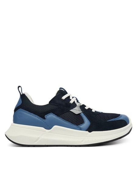 ECCO Sneakersy Biom 2.2 71087361483 Niebieski. Niebieskie buty sportowe chłopięce ecco, bez wzorów, ze skóry, bez zapięcia. Za 311.99 zł.
