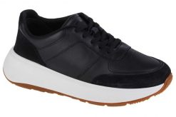 Damskie skórzane buty sportowe FitFlop F-Mode. Czarne obuwie sportowe damskie Flip Flop, bez wzorów, trekkingowe. Za 736.55 zł.
