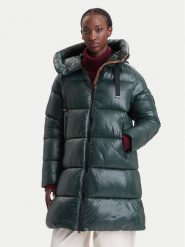Save The Duck Kurtka zimowa D45510W LOVE21 Zielony ciemny Regular Fit. Zielone kurtki damskie SAVE THE DUCK, na zimę, bez wzorów, z syntetyku, bez kaptura. Za 1,719.00 zł.