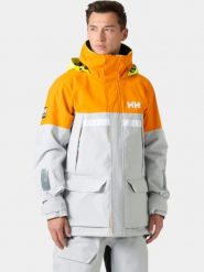 Kurtka Żeglarska Męska Helly Hansen Pier 4.0. Brązowe kurtki męskie Helly Hansen, m, bez wzorów, z materiału, sportowe, bez kaptura. Za 1,199.00 zł.