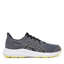 Buty do biegania Asics. Szare buty sportowe dziewczęce Asics, bez wzorów, bez zapięcia, do biegania. Za 195.99 zł.