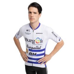 Męska koszulka kolarska z krótkim rękawem Burgos Burpellet BH x Siroko Siroko. Białe buty sportowe męskie SIROKO, m, bez wzorów, bez kołnierzyka, bez ramiączek, rowerowe. Za 254.00 zł.