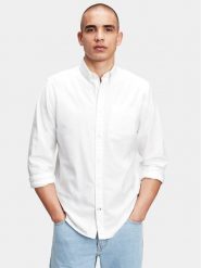 Gap Koszula 619568-02 Biały Standard Fit. Białe koszule męskie GAP, m, bez wzorów, z bawełny, bez kołnierzyka, bez ramiączek. Za 149.99 zł.