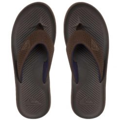 Japonki plażowe męskie Quiksilver Haleiwa Plus. Brązowe klapki męskie Quiksilver. Za 64.49 zł.