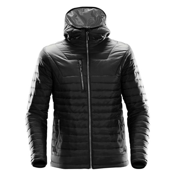 Męska Kurtka Termiczna Gravity. Czarne kurtki męskie STORMTECH, m, bez wzorów, z materiału, z kapturem. Za 604.99 zł.