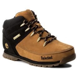 Trapery Timberland. Żółte śniegowce i trapery męskie Timberland, bez zapięcia. Za 359.99 zł.