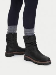 Go Soft Botki CEO-WS6329-02 Czarny. Czarne botki damskie GO SOFT, ze skóry, bez obcasa, na słupku, bez zapięcia. Za 179.99 zł.