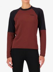 Bluza damska Mons Royale Quad Merino Fleece Pullover. Czerwone bluzy damskie Mons Royale, l, bez wzorów, z materiału, bez kaptura. Za 571.99 zł.