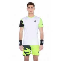 Koszulka do tenisa z krótkim rękawem męska Hydrogen TECH CAMO TEE. Białe koszulki sportowe męskie HYDROGEN, m, bez wzorów, bez kołnierzyka, bez ramiączek, tenisowe. W wyprzedaży za 179.00 zł.