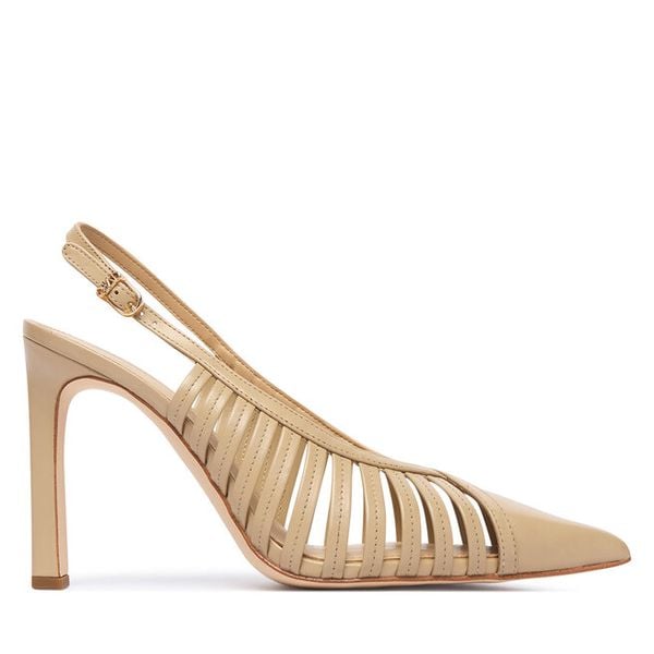 Szpilki MICHAEL Michael Kors. Brązowe szpilki damskie MICHAEL Michael Kors, bez wzorów, bez obcasa, bez zapięcia. Za 703.99 zł.