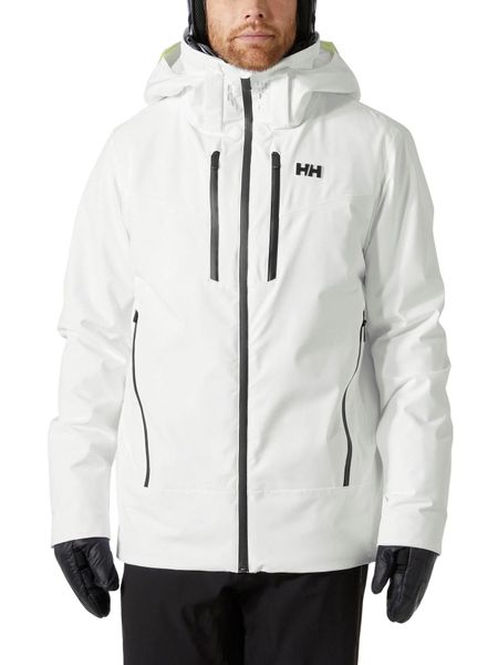 Kurtka Narciarska Męska Helly Hansen Steilhang 2.0. Białe kurtki męskie Helly Hansen, m, bez wzorów, z materiału, długie, bez kaptura, narciarskie, primaloft. Za 2,239.20 zł.