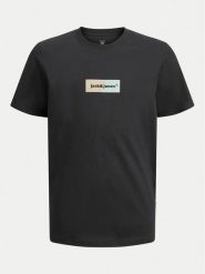 Jack & Jones Junior T-Shirt Bronx 12263282 Czarny Standard Fit. Czarne t-shirty dla chłopców Jack & Jones Junior, bez wzorów, z bawełny, bez ramiączek. Za 39.99 zł.