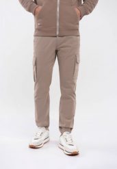 Spodnie bojówki, Regular Fit, R-ALPIN. Brązowe spodnie sportowe męskie Volcano, m, bez wzorów, z materiału. Za 229.99 zł.