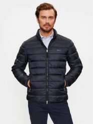 Gant Kurtka puchowa Light Down Jacket 7006298 Czarny Regular Fit. Czarne kurtki męskie GANT, m, bez wzorów, z puchu, bez kaptura. Za 1,109.00 zł.