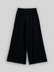 4F Spodnie dresowe z szerokimi nogawkami z modalem damskie - czarne XS. Czarne spodnie dresowe damskie 4f, l, bez wzorów, z dresówki. Za 189.99 zł.