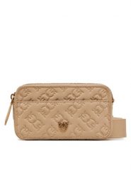 PINKO Torebka Camera Bag Mini PE 25 PLTT 104292 A1YB Beżowy. Brązowe listonoszki damskie Pinko, bez wzorów, ze skóry, bez dodatków. Za 889.99 zł.