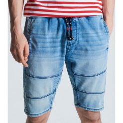 Jeansowe szorty typu jogger - Niebieski. Szorty męskie marki Cropp. Za 103.99 zł.