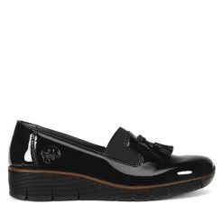 Półbuty Rieker. Niebieskie półbuty na co dzień męskie Rieker, bez zapięcia. Za 389.99 zł.