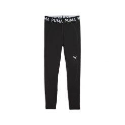 Damskie legginsy PUMA STRONG PUMA. Czarne legginsy damskie Puma, bez wzorów, z podwyższonym stanem, do biegania. Za 159.00 zł.