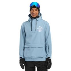Kurtka snowboardowa męska W3 Prags. Niebieskie kurtki męskie SIROKO, l, bez wzorów, z softshellu, bez kaptura. Za 844.00 zł.