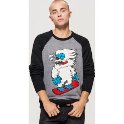 Sweter z raglanowymi rękawami - Czarny. Swetry przez głowę męskie marki Cropp. W wyprzedaży za 29.99 zł.