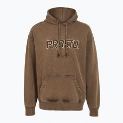 Bluza męska PROSTO Checked Hoodie. Brązowe bluzy męskie Prosto., m, bez wzorów, bez kaptura. Za 299.99 zł.