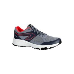 Buty do biegania RUN CUSHION GRIP damskie. Szare obuwie sportowe damskie KALENJI. W wyprzedaży za 69.99 zł.