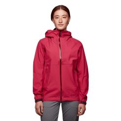 Kurtka przejściowa damska Black Diamond Highline Strech Shell. Czerwone kurtki sportowe damskie Black Diamond, s, bez wzorów, bez kaptura, wspinaczkowe. Za 629.99 zł.