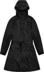 Rains płaszcz przeciwdeszczowy damski CURVE W JACKET W3 18130 01 BLACK S. Czarne kurtki damskie Rains, s, bez wzorów, bez kaptura. Za 711.05 zł.