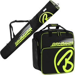 BRUBAKER Carver zestaw narciarski 190 cm - torba + buty czarny/neon żółty. Czarne torby i plecaki dziecięce X2. Za 364.99 zł.