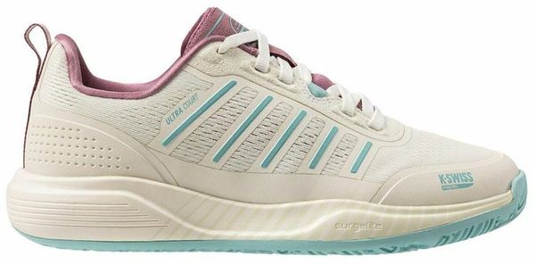 Padel shoes for ladies K-SWISS ULTRA COURT PADEL white/lilas EU37. Białe obuwie sportowe damskie K-SWISS, bez wzorów. Za 524.04 zł.