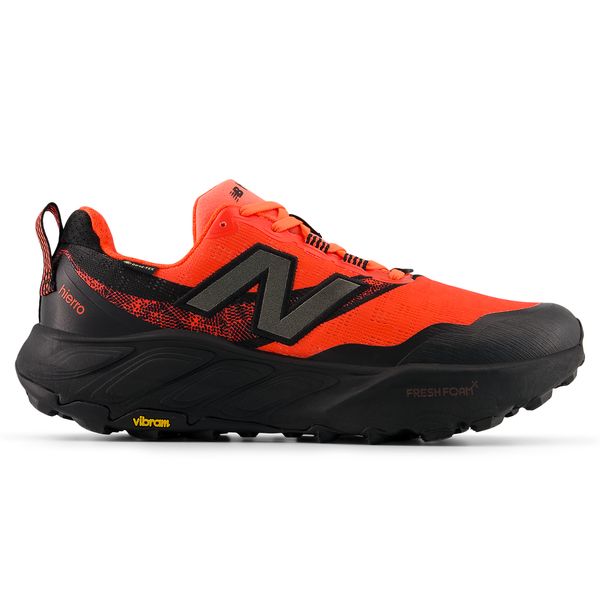Buty męskie New Balance Fresh Foam X Hierro v9 Gore-Tex MTHIGLC9 – pomarańczowe. Czarne buty sportowe męskie New Balance, z gore-texu, bez zapięcia, do biegania, gore-tex. Za 849.99 zł.