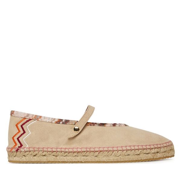 Espadryle M Missoni. Brązowe espadryle damskie M Missoni, bez wzorów, bez obcasa, bez zapięcia. Za 1,689.00 zł.