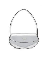 Guess Torebka HWMY94 96780 Srebrny. Szare torebki do ręki damskie Guess, z aplikacjami, ze skóry, bez dodatków. Za 299.99 zł.