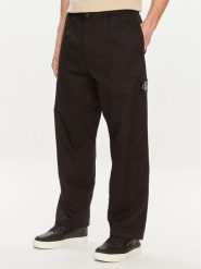 Calvin Klein Jeans Spodnie materiałowe J30J325126 Czarny Regular Fit. Czarne spodnie materiałowe męskie Calvin Klein Jeans, m, bez wzorów, z bawełny. Za 279.99 zł.