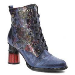 Niebieskie Botki Laura Vita Gustowne Buty Na Obcasie. Niebieskie kozaki damskie Laura Vita, ze skóry, bez obcasa, na obcasie. Za 439.00 zł.