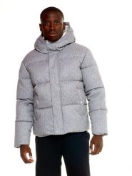Bluza z wełna z kaptur na co dzień na siłownię. Szare bluzy męskie LEONE 1947 APPAREL, m, bez wzorów, z wełny, bez kaptura. Za 273.61 zł.